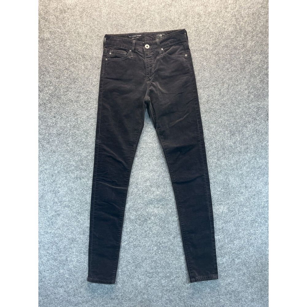 AG Adriano Goldschmied Jeans Womens 27 The Farrah Skinny High‎ Rise Velvet